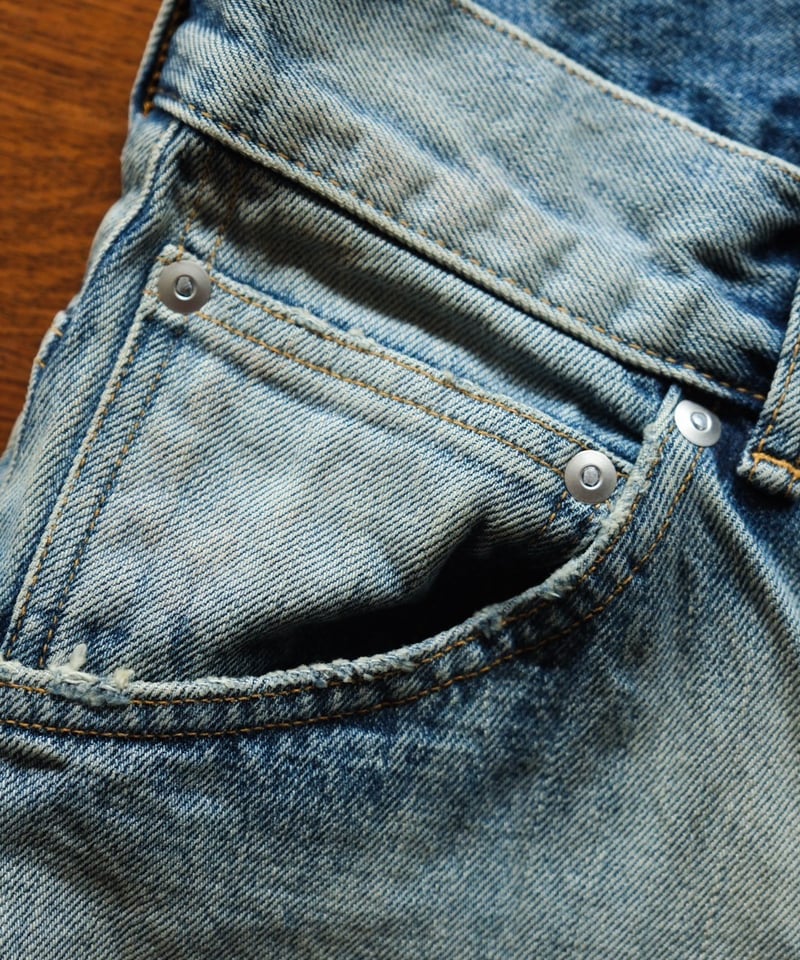 ANCELLM AGING SELVEDGE TAPERED 5P DENIM PANTS | ANCELLM AGING SELVEDGE TAPERED 5P DENIM PANTS |