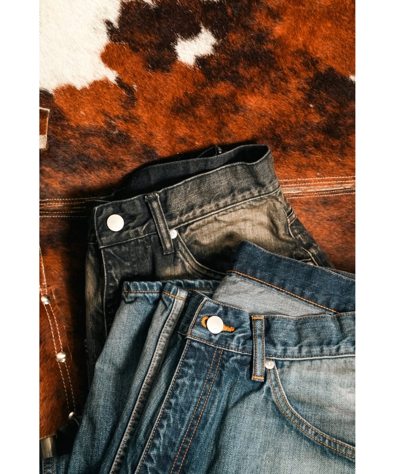 ANCELLM AGING WIDE DENIM 5P PANTS | MusterWerk ANCELLM AGING WIDE DENIM 5P PANTS | MusterWerk