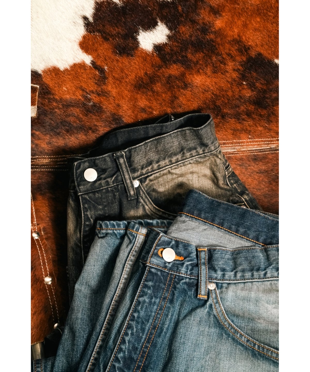 ANCELLM AGING WIDE DENIM 5P PANTS | MusterWerk