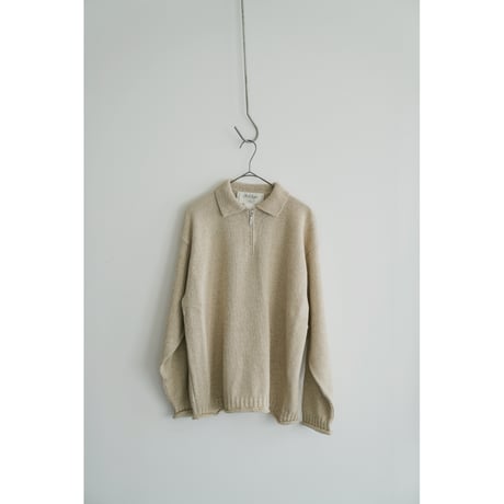 Olde H & Daughter SILK COTTON  BOAT NECK/HALF ZIP/CARDIGAN