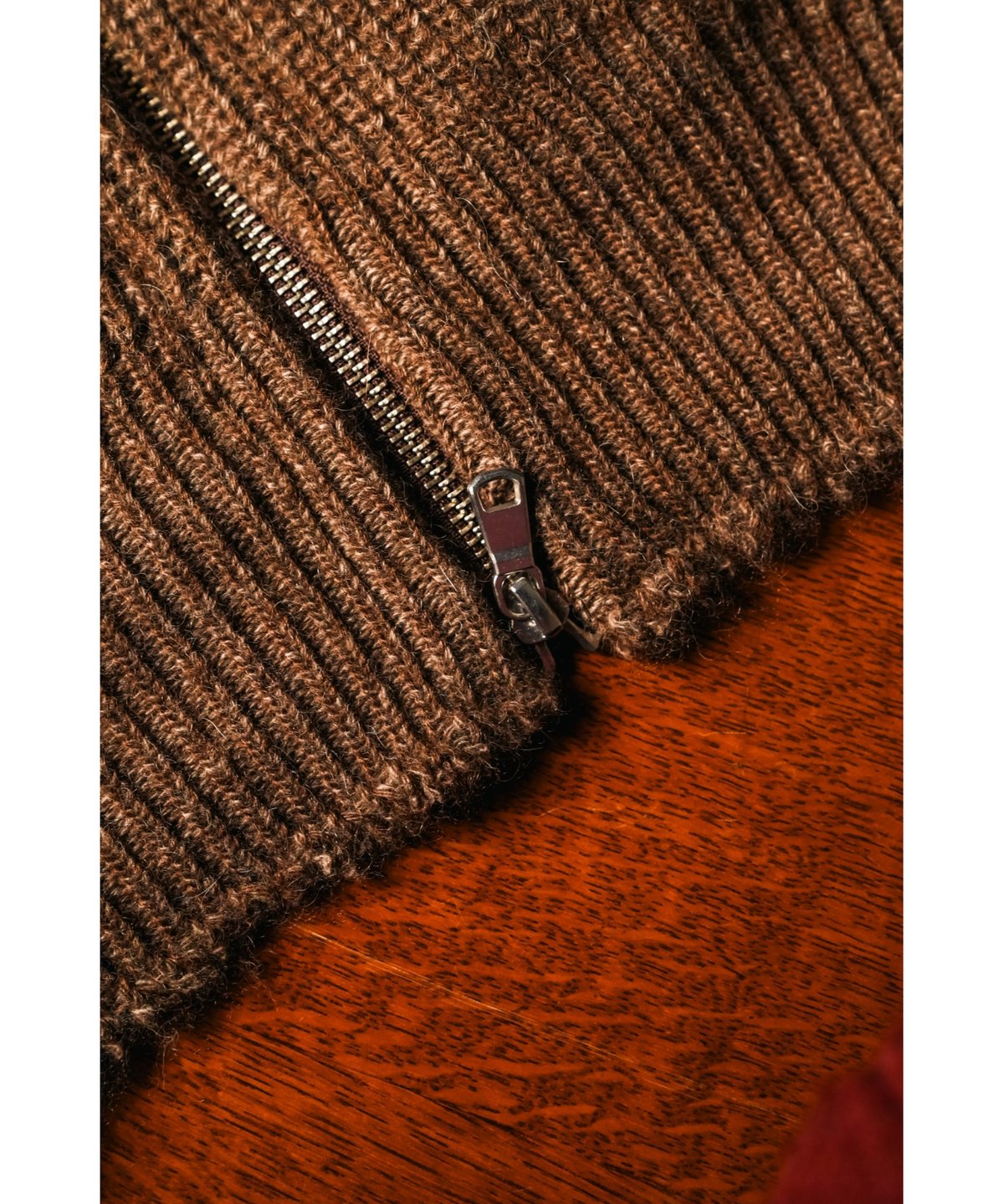 MAATEE&SONS RBALPACA-CASHMERE/MINK 畦ひょっとこZIP SW