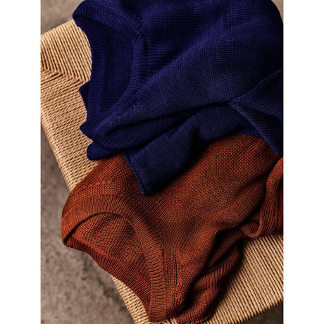 MAATEE&SONS SILK LILY-YARN CREW NECK P/O