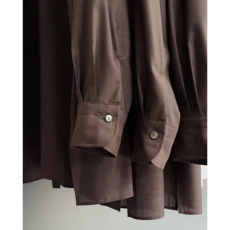 MAATEE&SONS Ex. "H"WOOL OPEN COLLAR SHIRTS