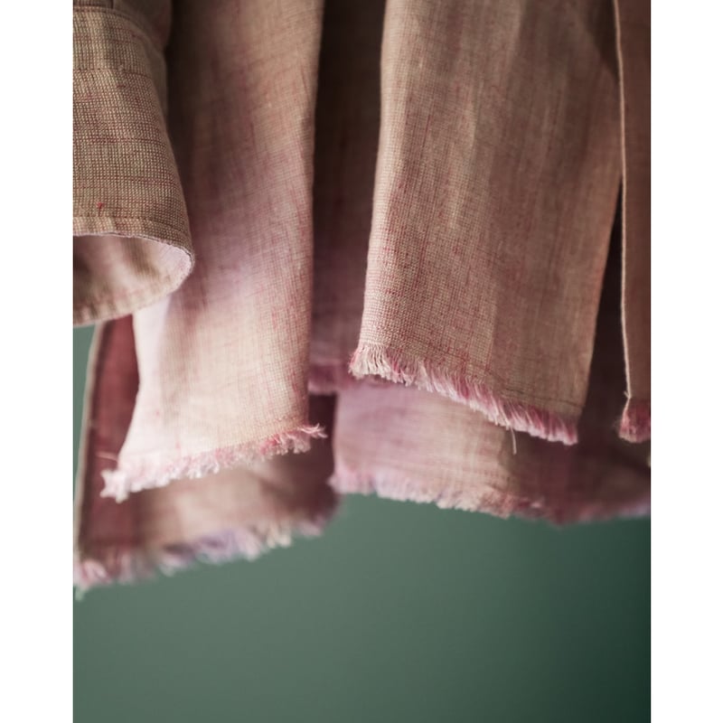 MAATEE&SONS LINEN FRINGE SHIRTS 鉄焙煎 | MusterWerk