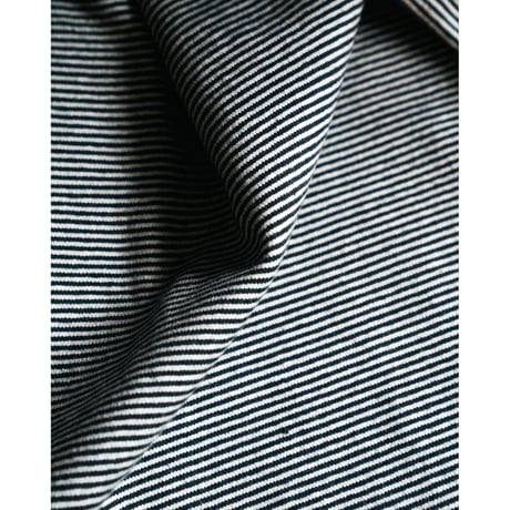 Olde Homesteader "YOUTH" MOIRE STRIPE JERSEY TURTLE NECK LONG SLEEVE