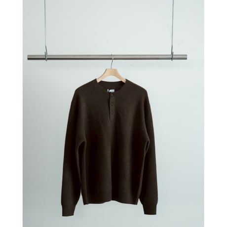 WALENODE  innocent YAK Henley-neck sweater