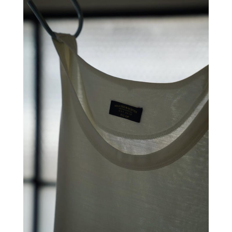 MAATEE&SONS Ex. WASHABLE SILK STANDARD TANK TOP