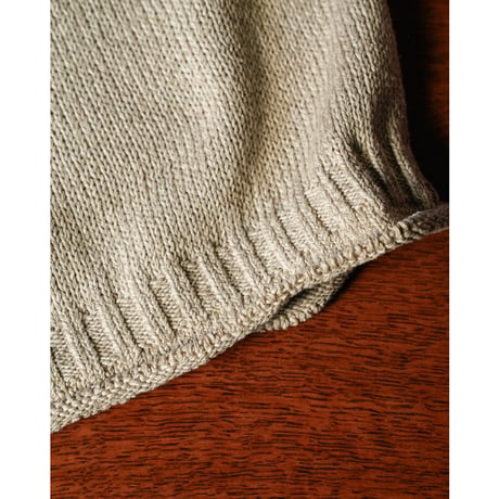 Olde H&Daughter SILK COTTON HALF ZIP P/O