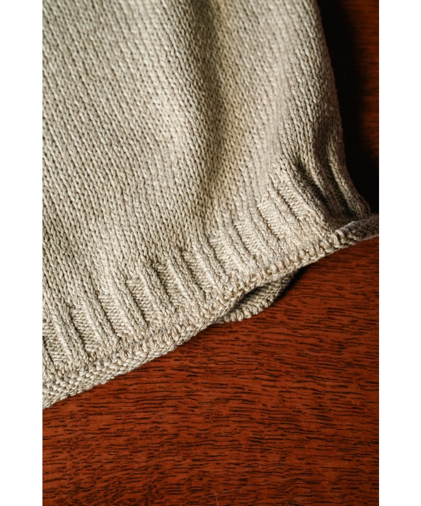 トップス Olde H & Daughter SILK COTTON HALF ZIP Olde H & Daughter 