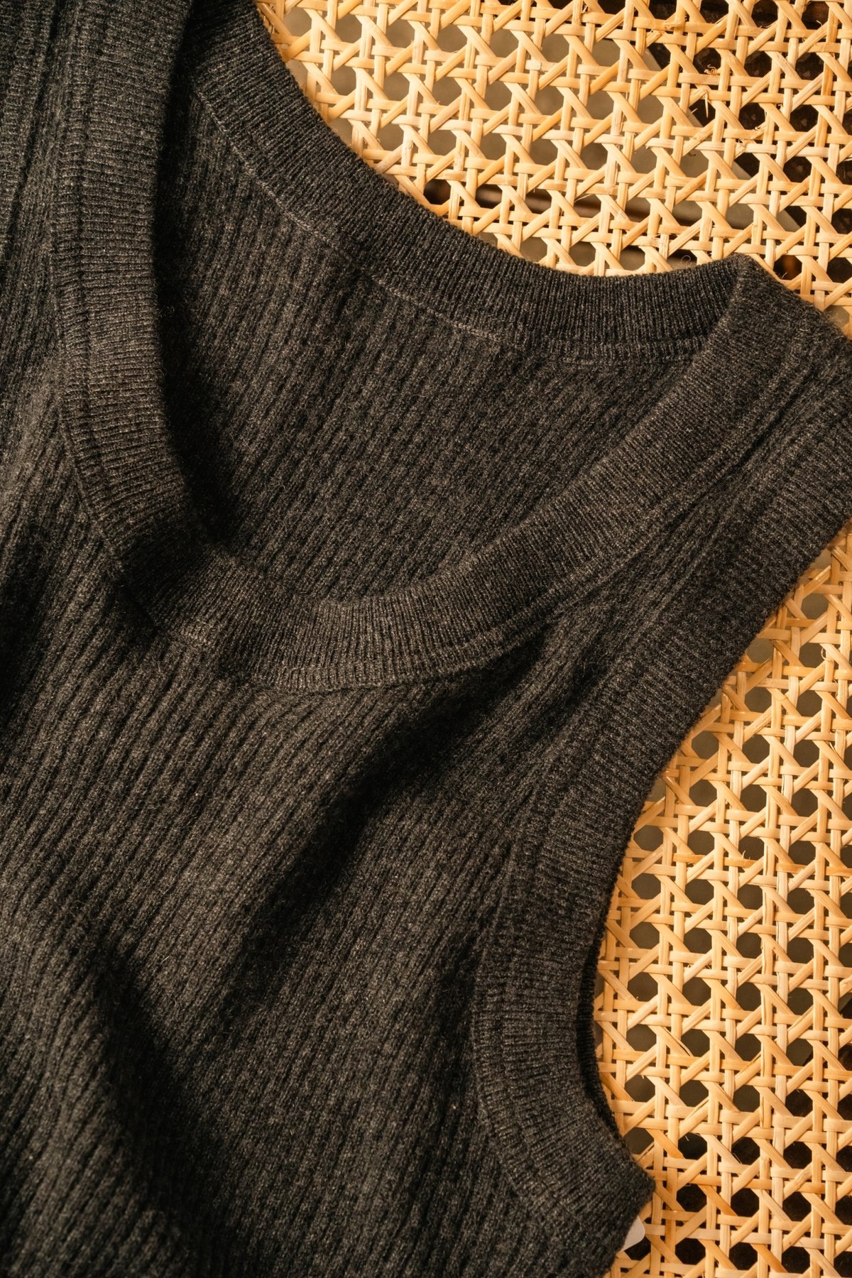 PICEA Ex. BABY CASHMERE RIB TANK TOP | MusterWerk