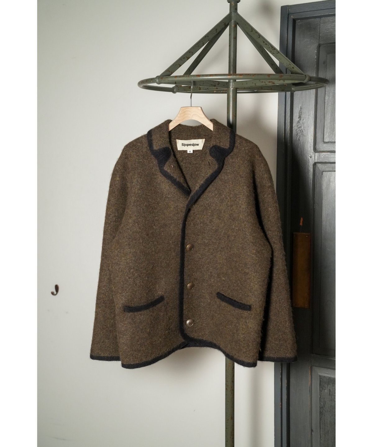 slopeslow BOILED CASHMERE ジャケット Slopeslow Boiled Cashmere Shetland Wool HOFER Jacket スロープ