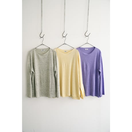 MAATEE&SONS L/S BOAT TEE LINEN天竺
