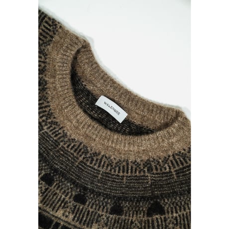 WALENODE "Innocent YAK" Circular yoke sweater