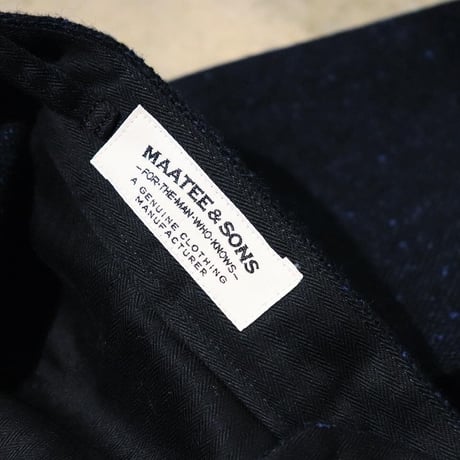 MAATEE&SONS Ex. DEAD STOCK CASHMERE COLOR NEP CLASSIC TROUSER