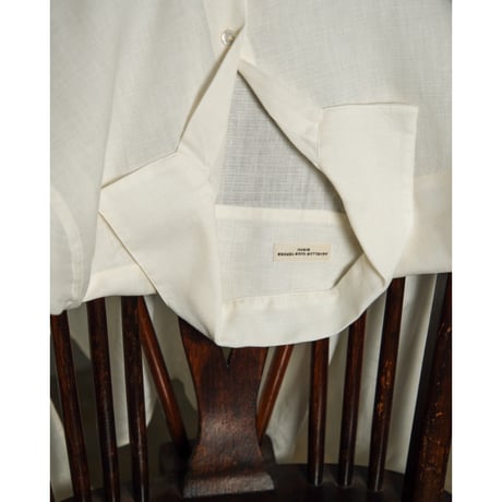 Aquellos Ojos Verdes "Luxe Linen" Classic open collar shirt