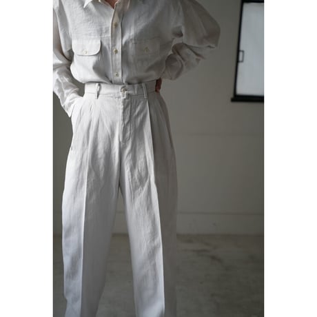 MAATEE&SONS 2P TARPERD CHINO TROUSERS S/S