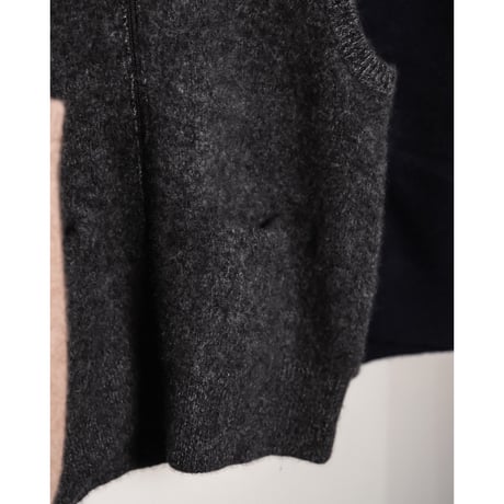 MAATEE&SONS CASHMERE 強圧縮 ZIP VEST "ちゃんちゃんこ"