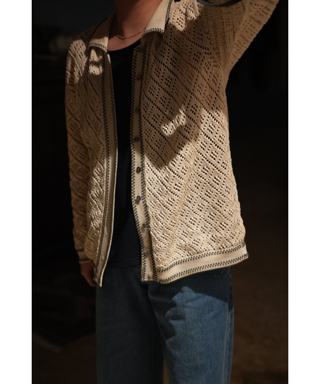 musterwerk 別注 RAFFA MOLINA Ex TRAVO KNIT RAFFA MOLINA Ex. TRAVO KNIT SHIRTS L/S | Muster