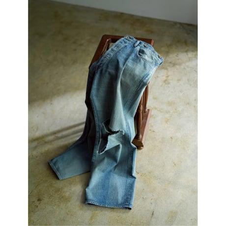 MAATEE&SONS Ex. 4PK DENIM "片膝破り"
