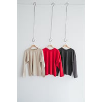 slopeslow  Cotton/Linen Light French terry Crew Neck