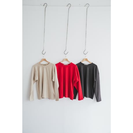 slopeslow  Cotton/Linen Light French terry Crew Neck