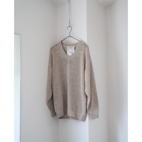 Olde H&Daughter SILK NEP V NECK P/O
