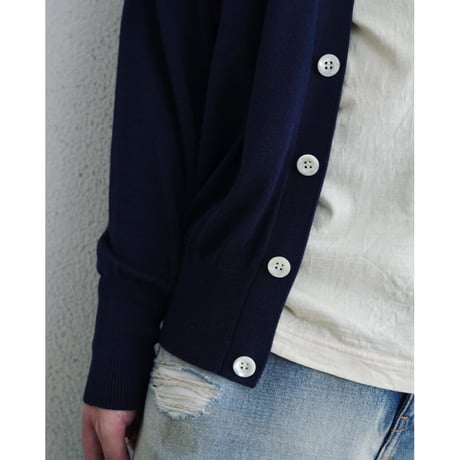 Olde H & Daughter SILK PLAIN STITCH CARDIGAN