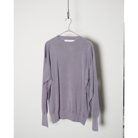 Olde H & Daughter SILK PLAIN STITCH CREW NECK P/O