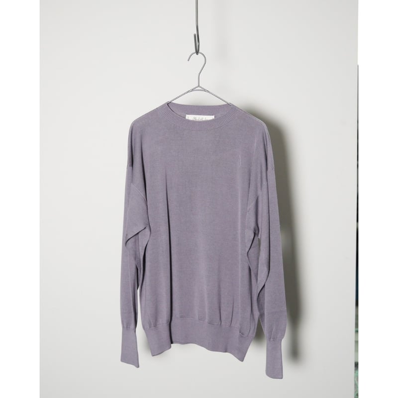 Olde H & Daughter SILK PLAIN STITCH CREW NECK P