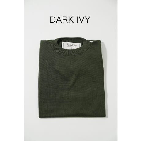 【more variation】Olde H & Daughter SILK PLAIN STITCH CREW NECK P/O