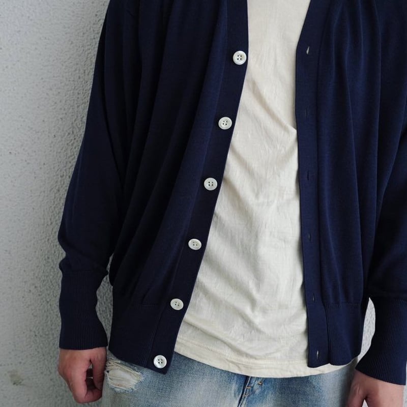 Olde H & Daughter SILK PLAIN STITCH CARDIGAN |