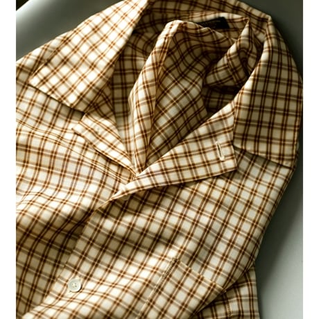 MAATEE&SONS Ex. "H"WOOL OPEN COLLAR SHIRTS
