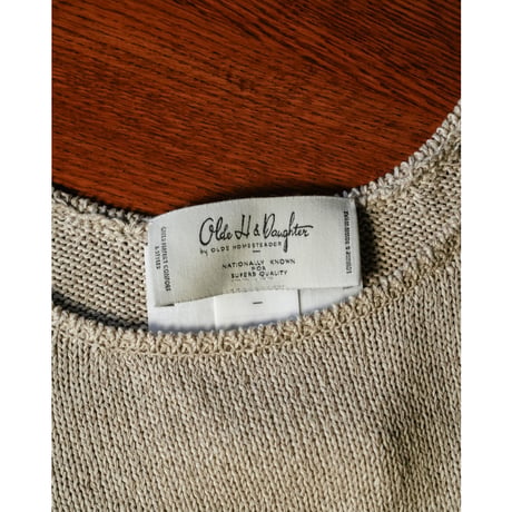 Olde H&Daughter SILK COTTON BOAT NECK P/O