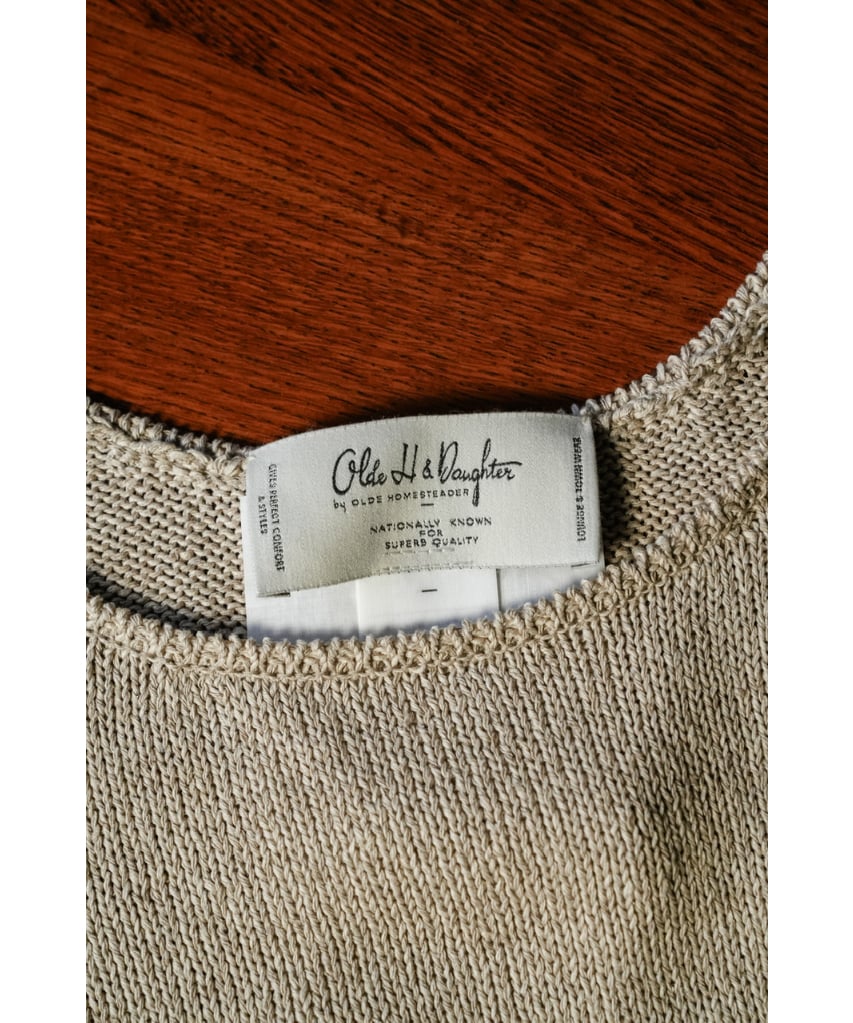 Olde H&Daughter SILK COTTON BOAT NECK P/O | Mus