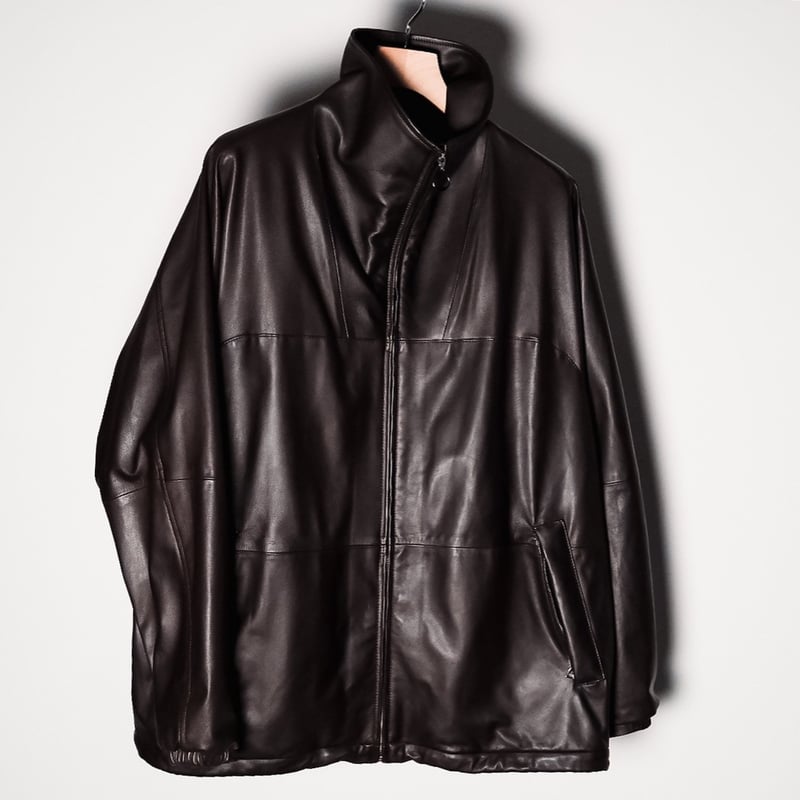 MAATEE&SONS SHEEP GLOVE LEATHER FULL ZIP ANORAK