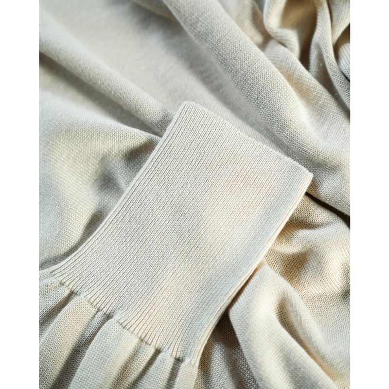 Olde H & Daughter SILK PLAIN STITCH CREW NECK P