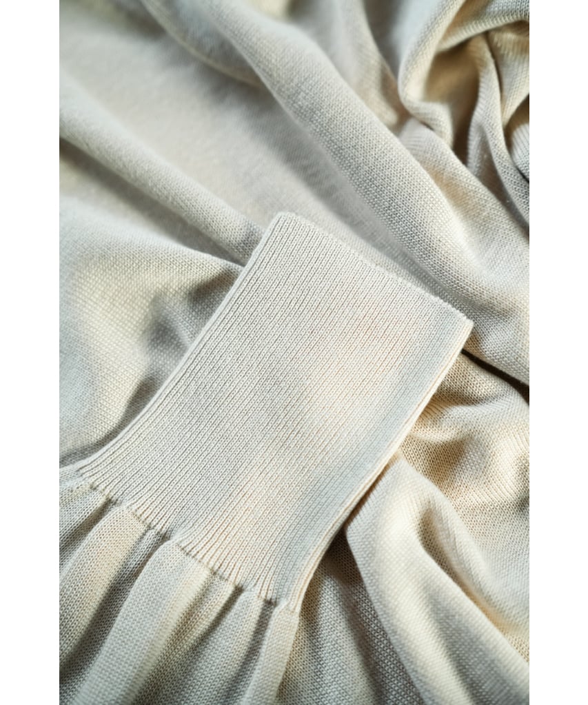 Olde H & Daughter SILK PLAIN STITCH CREW NECK P