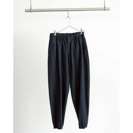 nonnotte Ex. "Super 120s Light Inlay Melton" Draping Track Pants