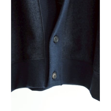 nonnotte Ex."Super 120s Light Inlay Melton" Draping CacheCoeur Cardigan