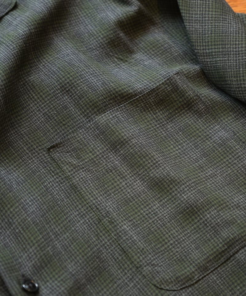 MAATEE&SONS 強撚RAYON OPEN COLLAR SHIRTS | Muster