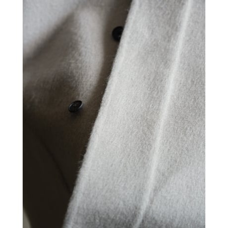 nonnotte Cashmere Rever Melton Draping Long Gilet