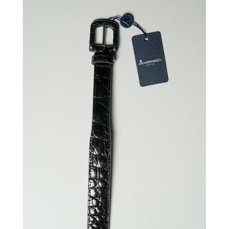 Anderson's Ex. WRAPPED-BUCKLE CROCODILE BELT