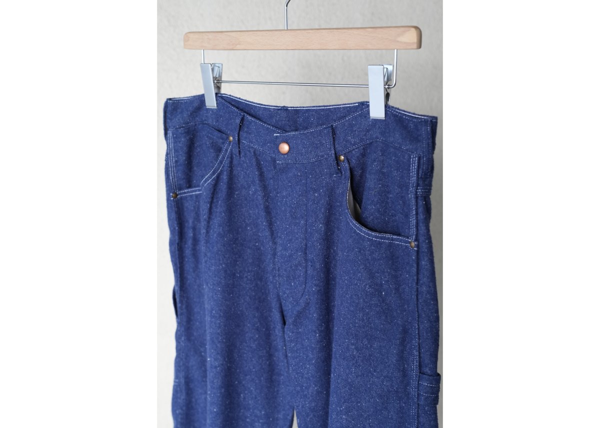 MAATEE&SONS Ex. BRUSHED SILK DENIM PAINTER PANT