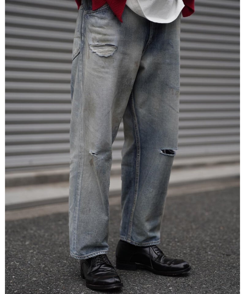 よろしくお願いしますANCELLM 5P SELVEDGE DENIM PANTS USED