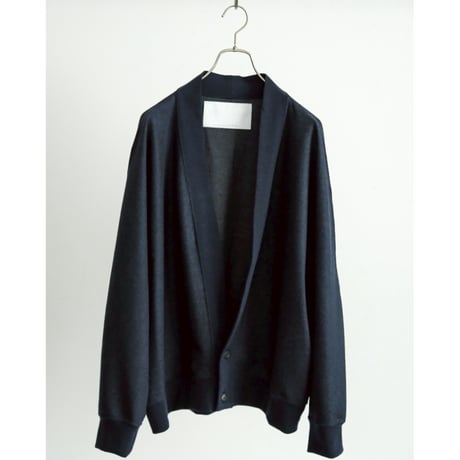 nonnotte Ex."Super 120s Light Inlay Melton" Draping CacheCoeur Cardigan