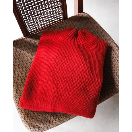 MAATEE&SONS 強撚SHETLAND FINE LAMB ARMY SWEATER