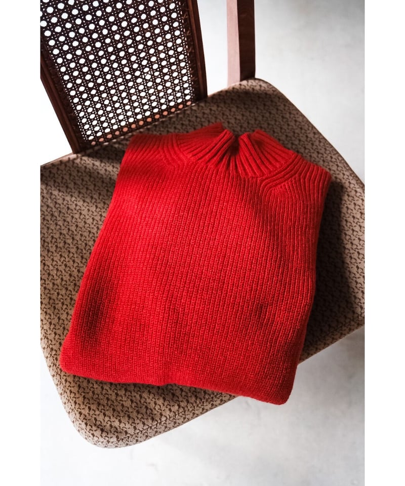 【MAATEE&SONS】強撚SHETLAND FINELAMB ARMY MAATEE&SONS 強撚SHETLAND FINE LAMB ARMY SWEATER