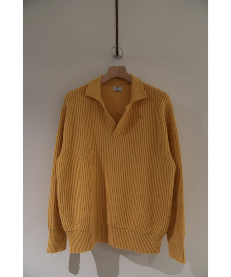MAATEE&SONS カシミヤ ローゲージ スキッパー ポロ MAATEE&SONS CASHMERE LOW GAUGE POLO SKIPPER SWE