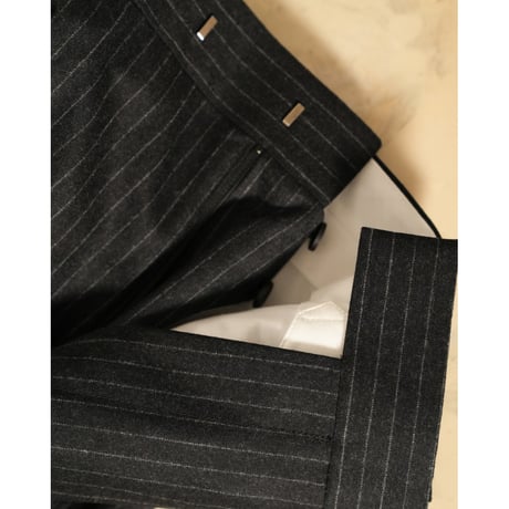 MAATEE&SONS SET UP TROUSER 2 "WOOL STRIPE"