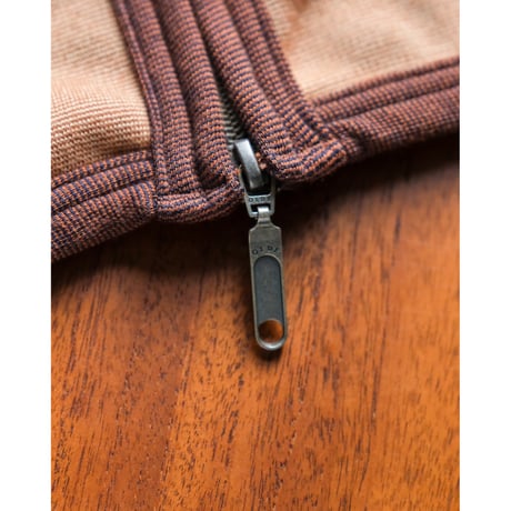 YE OLDE & NEW MAN "RANDONNEUR01" SILK JERSEY HIGH NECK LINER CARDIGAN